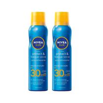 Kit 2 NIVEA SUN Protetor Solar Spray Protect & Toque Seco FPS 30 200ml Kit 2 NIVEA SUN Protetor Solar Spray Protect & Toque Seco FPS 30 200ml