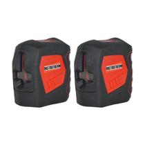 Kit 2 Nível A Laser 20m Horizontal Vertical Alerta Compensador Amortecimento Nl-20 Portátil Instrutherm
