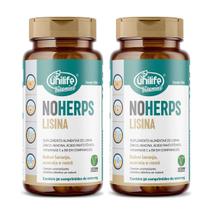 Kit 2 NoHerps Lisina Sabor Laranja Acerola Unilife 90 Compr