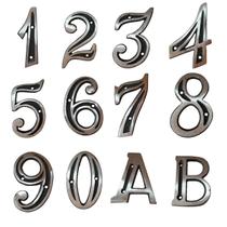 kit 2 Números residenciais Colonial Alumínio com parafusos