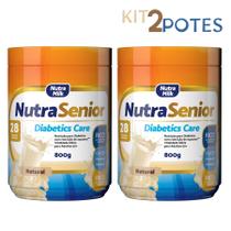 Kit 2 Nutra Senior 50+ Diabetics Care 800g Complemento Alimentar ZERO AÇÚCAR
