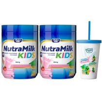 kit 2 Nutramilk Kids 800g Complemento Alimentar infantil em Pó + 1 Copo exclusivo kit 2 Nutramilk Kids 800g Complemento Alimentar infantil em Pó + 1 Copo exclusivo