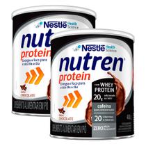 Kit 2 Nutren Protein Suplemento Alimentar Chocolate 400g