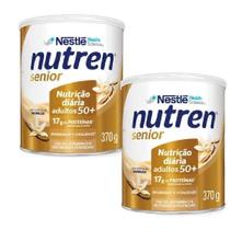 Kit 2 Nutren Senior Composto Lácteo Baunilha 370g