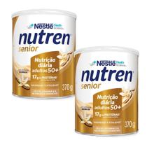 Kit 2 Nutren Senior Composto Lácteo Baunilha 370g