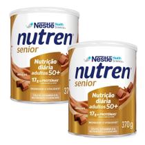 Kit 2 Nutren Senior Composto Lácteo Chocolate 370g