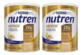 Kit 2 Nutren Senior Suplemento Pó Nestlé Sem Sabor Lata 370g