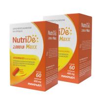 Kit 2 NutriDe Vitamina D 2.000 UI 60 Capsulas Maxinutri