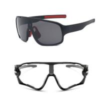 Kit 2 Óculos Bike Masculino Feminino Uv400 + Transparente