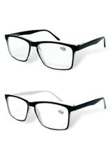 Kit 2 Óculos De Leitura Com Grau e Sem Grau Quadrado 1.00 Até 4.00 Perto Descanso 2023164 - Blummar