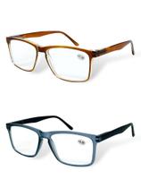 Kit 2 Óculos De Leitura Com Grau e Sem Grau Quadrado 1.00 Até 4.00 Perto Descanso 2023164 - Blummar