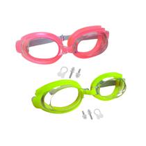 kit 2 Óculos de natação Infantil Silicone piscina praia para menino e menina Lente Antiembaçamento