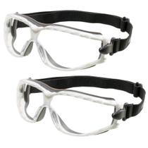 Kit 2 Óculos De Proteção Ampla Visão Aruba Incolor AF Kalipso