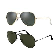 Kit 2 Óculos De Sol Aviador Piloto Masculino Feminino UV400