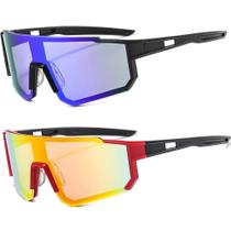 Kit 2 Óculos De Sol Ciclismo Beach Tennis Masculino Feminino Kit 2 Óculos De Sol Ciclismo Beach Tennis Masculino Feminino
