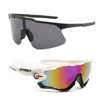 Kit 2 Óculos De Sol Ciclismo Corrida Vôlei De Praia MTB UV Kit 2 Óculos De Sol Ciclismo Corrida Vôlei De Praia MTB UV