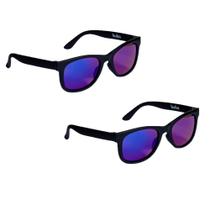 Kit 2 óculos de sol para bebê armação flexível com lenço e estojo proteção uva uvb buba
