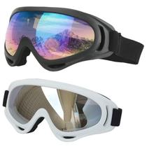 Kit 2 Óculos Espelhado Esportivo Snowboard Kitesurf Motocross antiembaçante Uv400 Kit 2 Óculos Espelhado Esportivo Snowboard Kitesurf Motocross antiembaçante Uv400