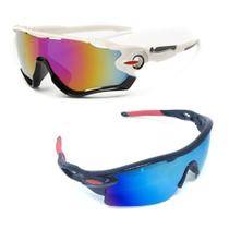 Kit 2 Óculos Esportivo Ciclismo Mtb Espelhado Proteção Uv400