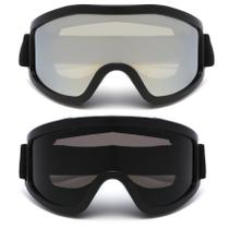 Kit 2 Óculos Esportivo De Esqui Snowboard Jet Ski Kitesurf Proteção UV400 Goggles