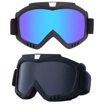 Kit 2 Óculos Esqui Jet Ski Snowboard Paintball Motocross Uv