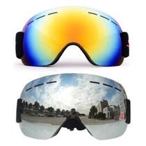 Kit 2 Óculos Esqui Snowboard Utv Jetski Neve Proteção Uv400