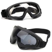Kit 2 Óculos Jet Ski Snowboard Moto Paintball Proteção Uv400 Kit 2 Óculos Jet Ski Snowboard Moto Paintball Proteção Uv400