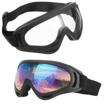 Kit 2 Óculos Jet Ski Snowboard Paintball Esqui Proteção Uv Kit 2 Óculos Jet Ski Snowboard Paintball Esqui Proteção Uv