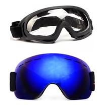 Kit 2 Óculos Jetski Snowboard Neve Espelhado Proteção Uv400