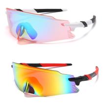 Kit 2 Óculos Marculino Feminino Bike Corrida Ciclismo UV400