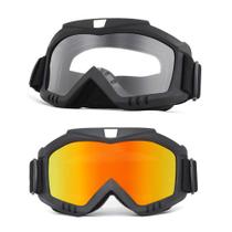 Kit 2 Óculos Paintball Snowboard Esqui Motocross Jet Ski Uv - PENDULARI