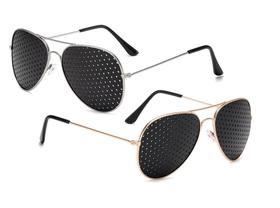 kit 2 Óculos Reticulados Aviador 1 cobreado e 1 Cromado Astigmatismo