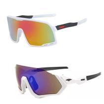 Kit 2 Óculos UV Unissex Branco Beach Sports + Ciclismo MTB