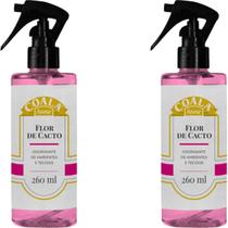 Kit 2 Odorizante Ambiente E Tecido 260Ml Coala Flor De Cacto
