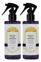 Kit 2 odorizantes de ambientes e tecidos coala orquidea negra 260ml Kit 2 odorizantes de ambientes e tecidos coala orquidea negra 260ml