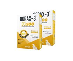 Kit 2 Ograx 3 500 Suplemento Nutricional para Cães e Gatos Ômega-3 - AVERT