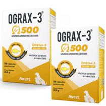 Kit 2 Ograx 3 500mg Avert Suplemento Nutricional Cães e Gatos