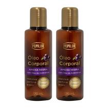 Kit 2 Óleo Corporal Ameixa Negra 120Ml - Pepilon