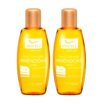 Kit 2 Óleo Corporal Amêndoas Doce Nupill Gold Skin com Óleo de Avelã e Vitamina E 100ml