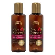 Kit 2 Óleo Corporal Framboesa 120Ml - Pepilon