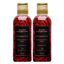 Kit 2 Óleo Corporal Para Banho e Massagem Sensual