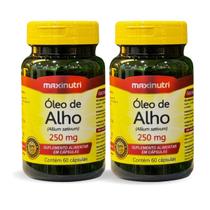 Kit 2 Óleo de Alho 250mg 60 cápsulas Maxinutri