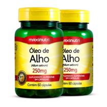 Kit 2 Óleo de Alho 250mg Maxinutri 60 Cápsulas