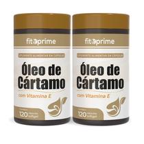 Kit 2 Óleo de Cártamo Com Vitamina E 120 Cápsulas 1000mg Fitoprime