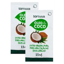 Kit 2 Óleo de Coco Capilar Soft Hair Sachê 15ml
