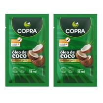 Kit 2 Óleo de Coco Copra Extravirgem Sachê 15ml