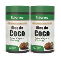 Kit 2 Óleo de Coco Extra Virgem 1000mg 60 Cápsulas Fitoprime