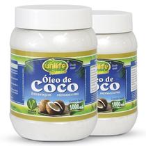 Kit 2 Óleo De Coco Extra Virgem Unilife 1 Litro