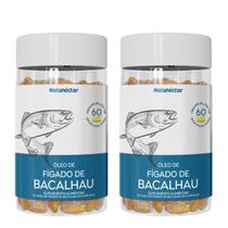 Kit 2 Óleo de Fígado de Bacalhau 120 Cápsulas Natunéctar Vitamina A e D