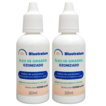 Kit 2 Óleo de Girassol Ozonizado 30ml Tecnologia Ozone Life Blustratum